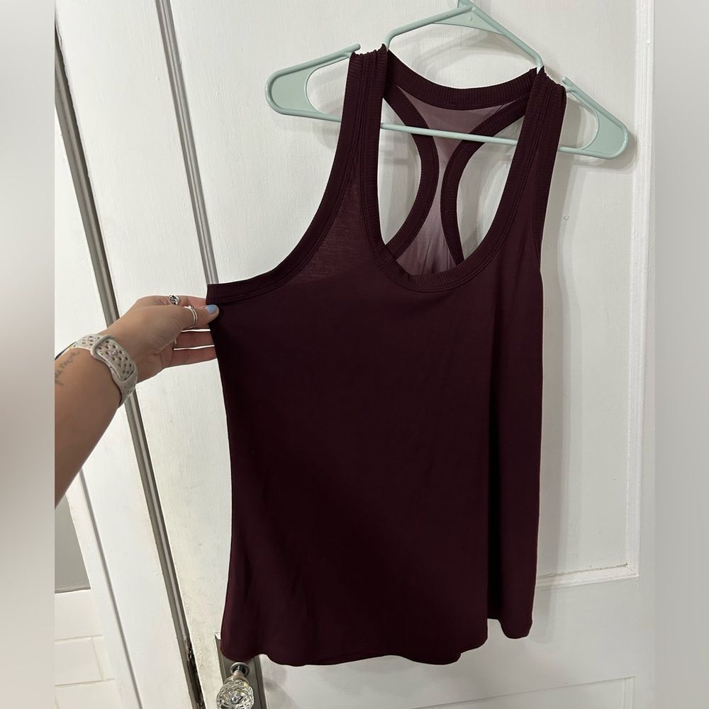 Athleta Dark Maroon Tank Top - Picture 2 of 5